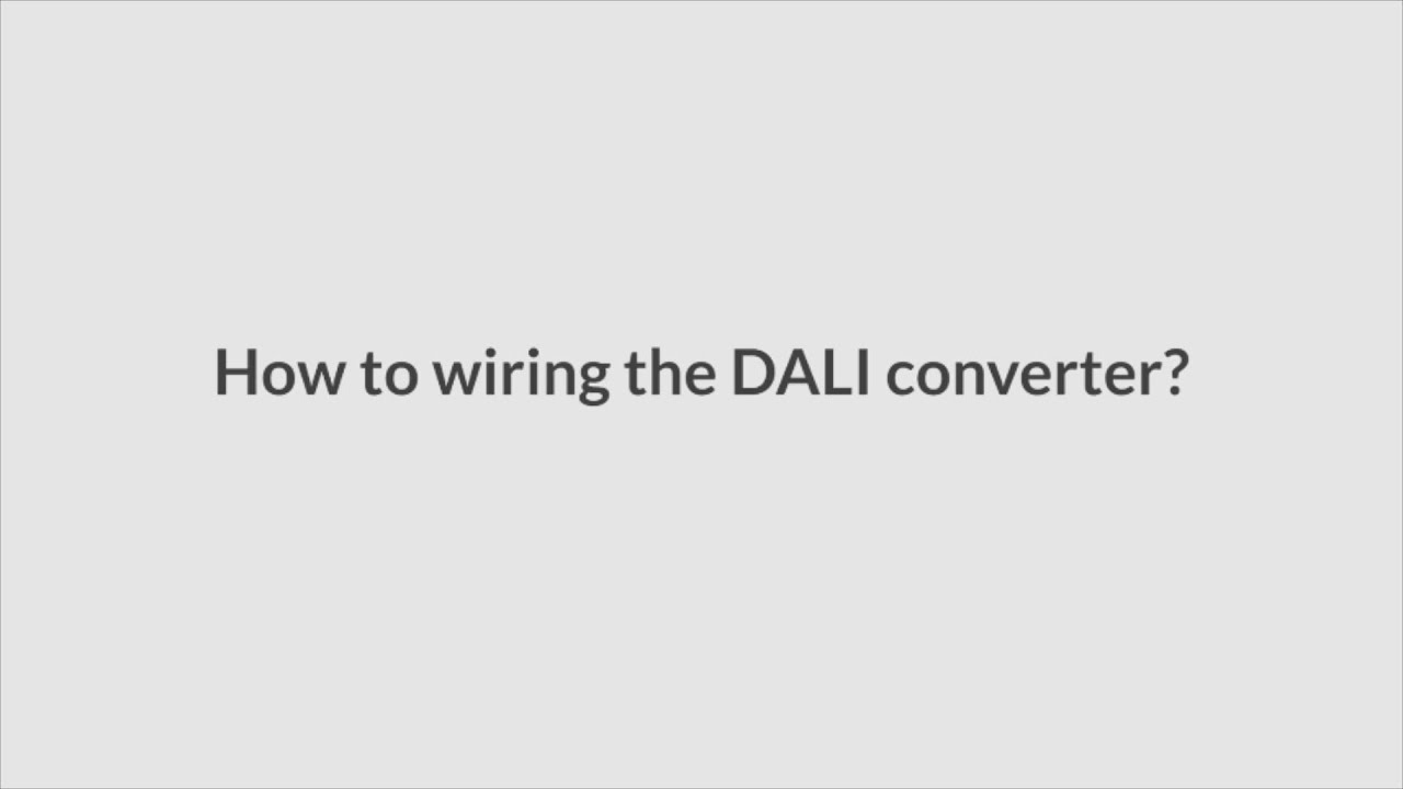 DALI to 0 10V Converter