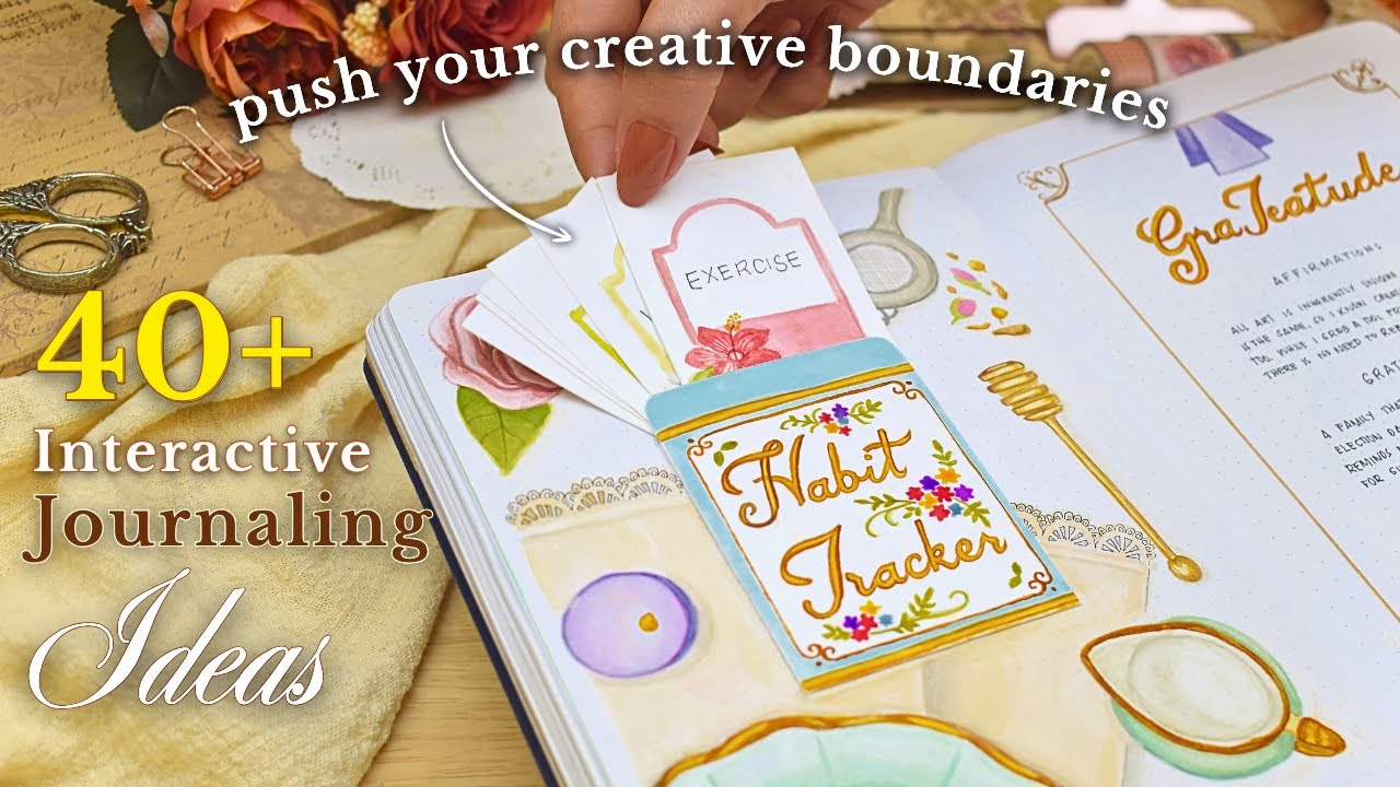 40+ Interactive Journal Ideas To Try 📚 Creative Inspiration for Bullet Journal, Planner, & more!