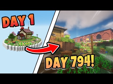 I Played 100% of ATM9 To The Sky (Day 1 - 800) FULL MOVIE