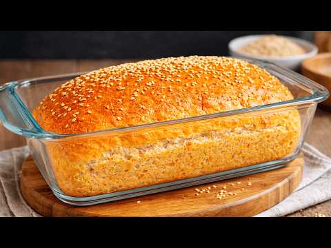Only 3 ingredients! No flour, no yeast! GLUTEN FREE lentil bread in 10 minutes