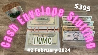 Cash Envelope Stuffing #2 FEBRUARY 2024 // Low Income Weekly Budget