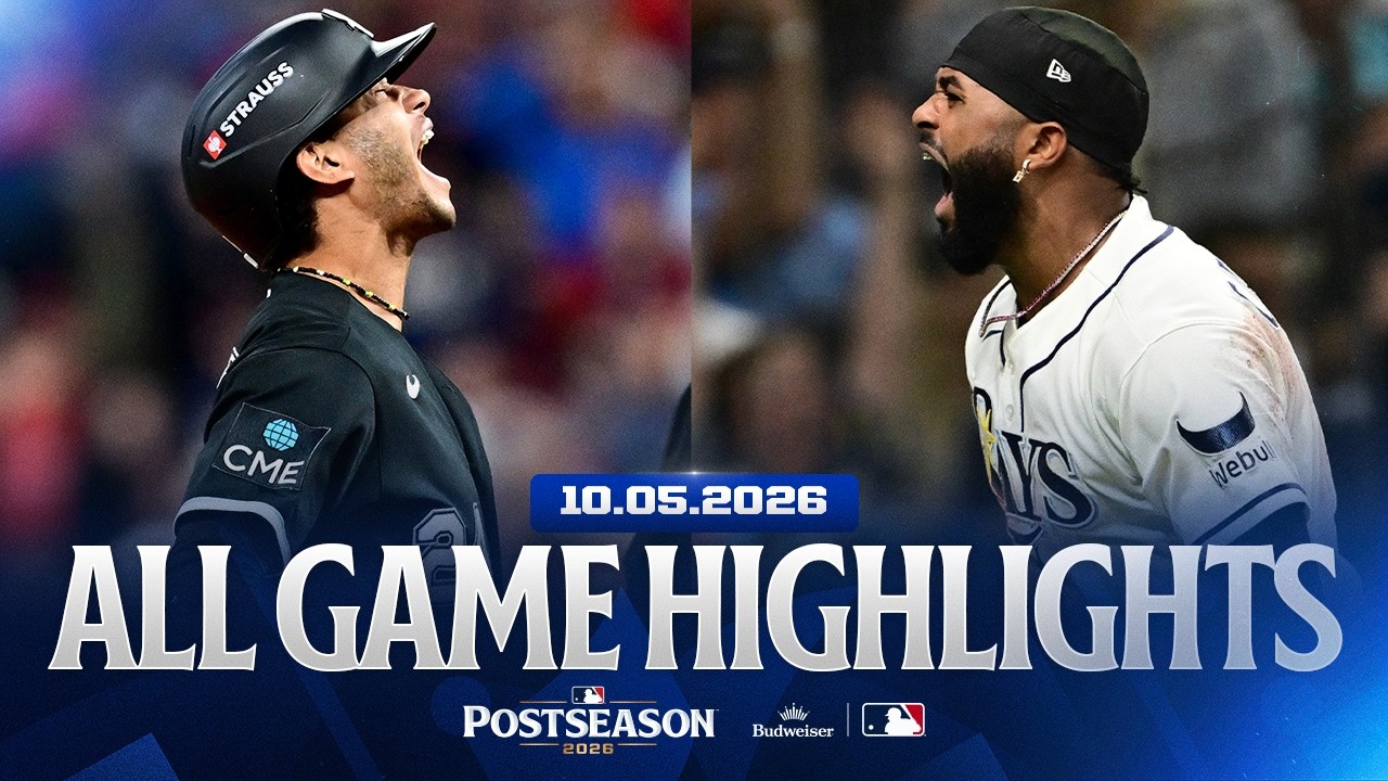 Highlights from BOTH ALDS Game 2s! (White Sox come from behind, Rays play small ball!)