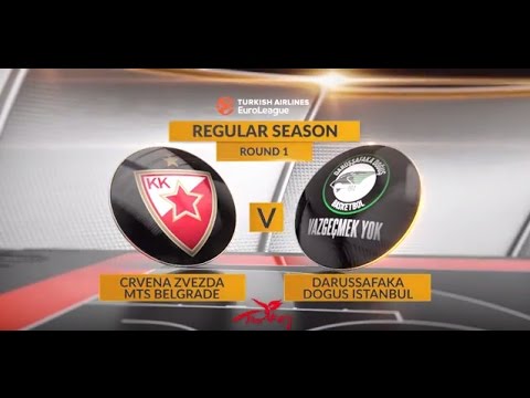 EuroLeague Highlights RS Round 1: Crvena Zvezda mts Belgrade 70-73 Darussafaka Dogus Istanbul