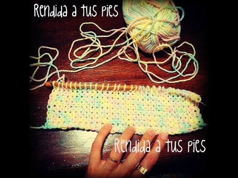 Crochet Tunecino: Punto básico o bajo