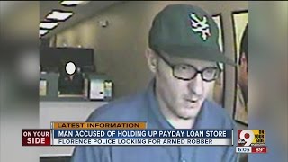 Florence police hunting man accused of holding up payday loan store
