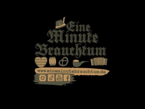 Eineminutebrauchtum "bayrisches Bier." Kurzvideos rund um bayrische Bräuche, Rieten und Kultur.