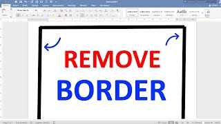 How To Remove Page Border In Word (Microsoft)