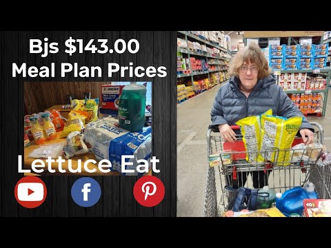 $143.00 Bjs Haul Prices Coupons & Meal Plan #groceryhaul #bulk #medallion #lettuceeat