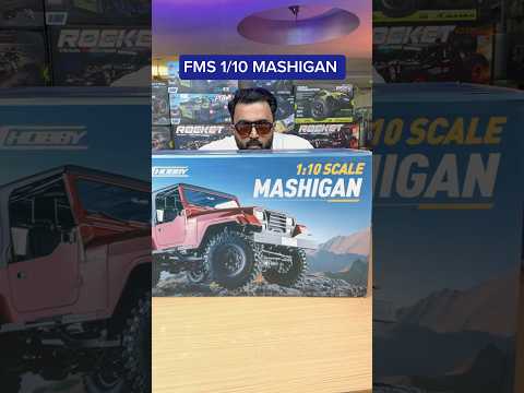 FMS ROCHOBBY Mashigan RS Red RTR 1/10 2.4G 4WD RC Car Rock Crawler Off-Road Climbing Monster Truck LED Light Metal Gear Frame Full Proportional Vehicles Models Toys - Red
