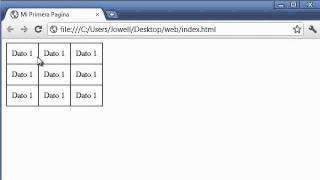 Tutorial XHTML y CSS - 16 - Tablas cellpadding, cellspacing, width y caption