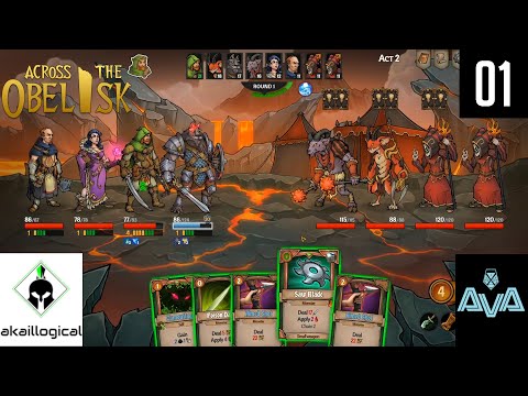 Awesome Co-Op Deckbuilder - Across the Obelisk with @akaillogical