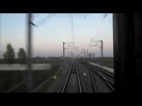 BACK VAGON VIEW PE M800 CU IR1588 CONSTANTA- BUCURESTI NORD CU 160KM/h. 15-04-2015.