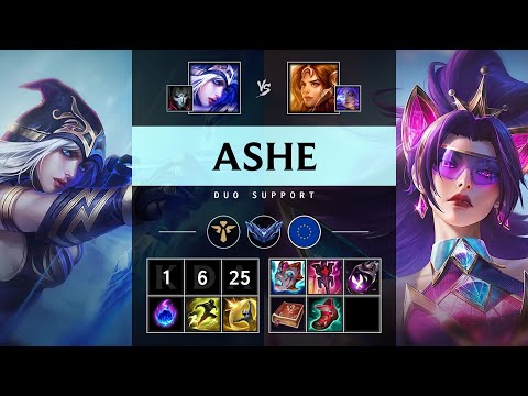 Ashe Support vs Leona - EUW Diamond Patch 25.16