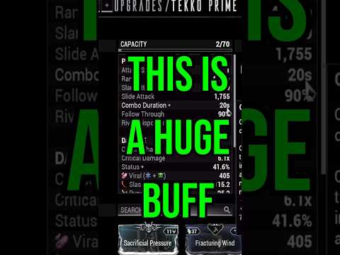 Melee Weapons got a HUGE BUFF In Warframe: The Vallis Undermind #warframe #melee #buff #op