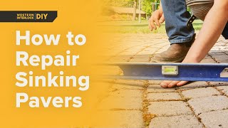 How to Repair Sinking Patio Pavers
