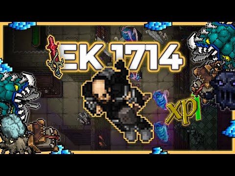 EK 1714 Hunt Solo Secret Library Ice Section 7.8kk/h Raw + 900k Profit - Tibia Hunt [13.21] #tibia