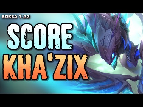 KT Score plays Kha'Zix jungle - Korean SoloQ patch 7.22