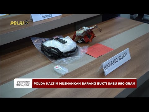 PRESISI UPDATE : POLDA KALTIM MUSNAHKAN BARANG BUKTI SABU 990 GRAM 08/06/2025 (14.00)