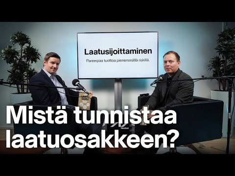 Laatuguru-video: Mistä tunnistaa laatuosakkeen?