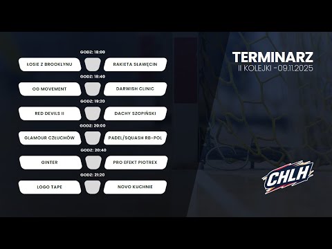 2. kolejka Chojnickiej Ligi Halowej 2025/2026