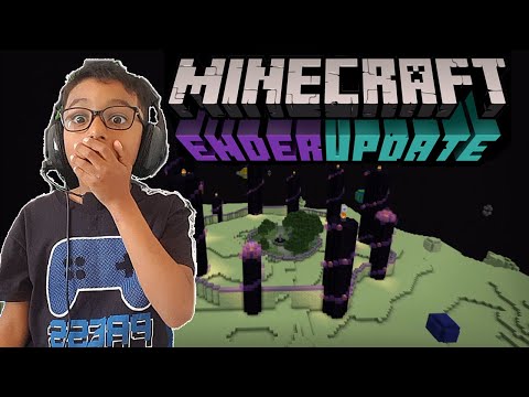 MINECRAFT - SAIBA COMO EU CONTRUI UMA DECORAÇÃO INCRÍVEL NO THE-END (THE END UPDATE)