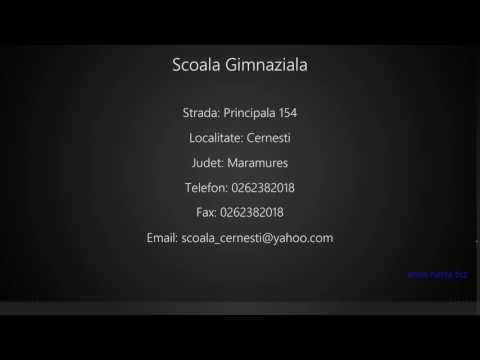 Scoala Gimnaziala Cernesti