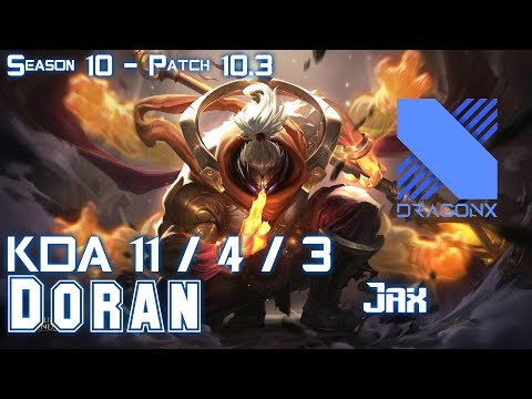 DRX Doran JAX vs IRELIA Top - Patch 10.3 KR Ranked