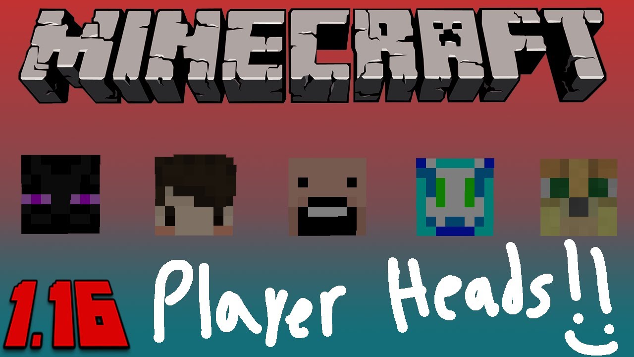 How to get Minecraft PLAYER HEADS! (Mini-Tutorial, 1.16 (Java))
