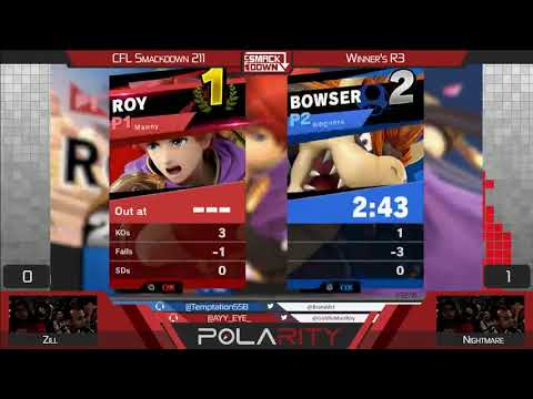 CFL Smackdown Ultimate 211 - Zill (Bowser) vs Nightmare (Roy) - Winners R3