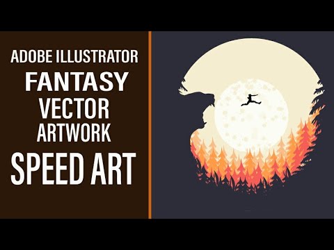 Fantasy vector artwork:-in Adobe illustrator cc|speed art