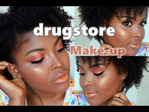 Full face Drugstore Make-up | Dark Brown Skin