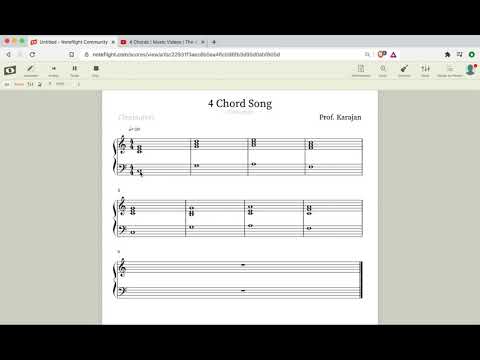 Noteflight Tutorial - 4 Chord Song - Teil 1 (Deutsch)