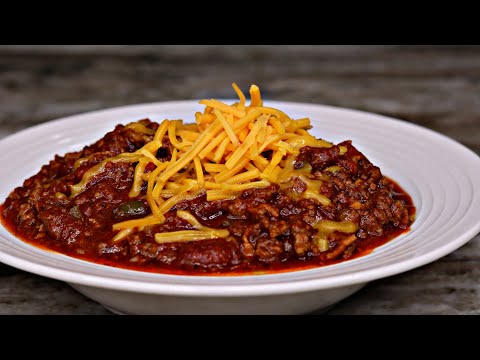 Homemade Chili 🌶 LOADED With BACON