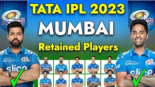 IPL 2023 | MI Retained Players 2023 | Mumbai Indians Squad 2023