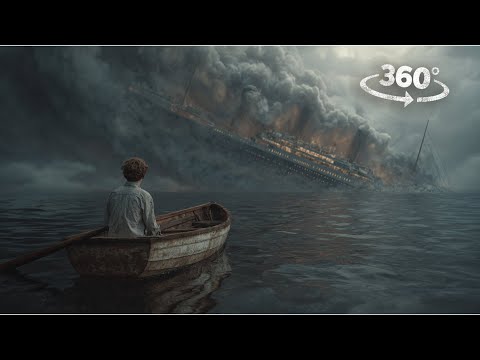 VR 360 Tsunami hits Titanic and you escape to Snake island Virtual Reality interactive video