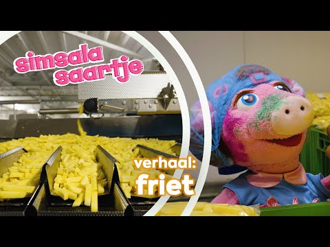 FRIET 🥔➡️🍟 | SIMSALA SAARTJE 🐽 | Educatieve Kleutertelevisie | Aardappel tot friet/patat