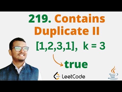 219. Contains Duplicate ii || Java || Leetcode || Hindi