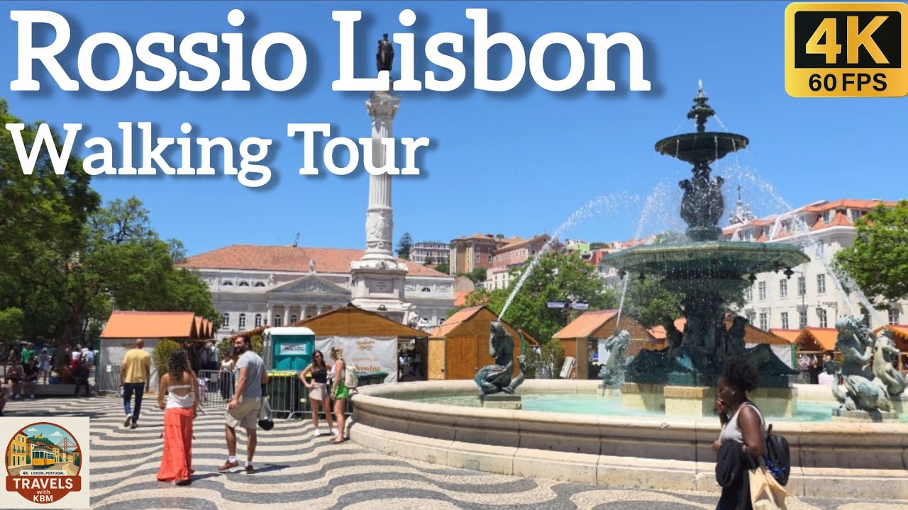 Catch a fascinating peek of Rossio Square.