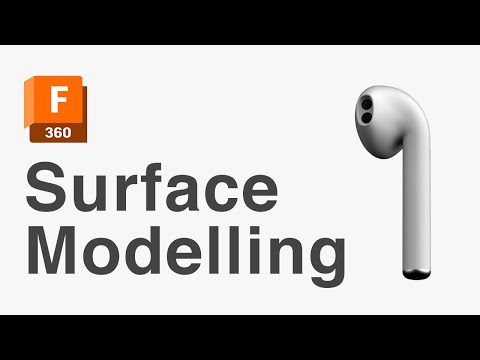 Surface modelling in fusion 360 - earphones