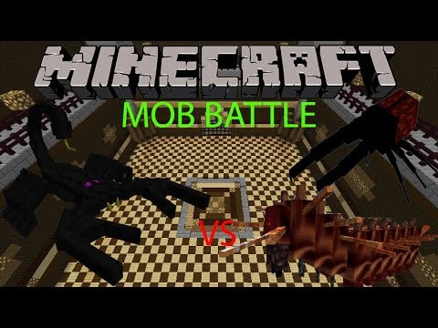 Minecraft Mob Battles : Emperor Scorpion VS CaterKiller & Hercules Beetle