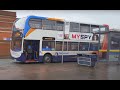 United Kingdom Manchester Double Decker Bus 216 Ride From Ashton To Piccadilly Gardens 2 Of 2
