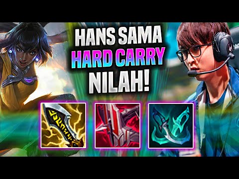 HANS SAMA HARD CARRY WITH NILAH! - TL Hans Sama Plays Nilah ADC vs Miss Fortune! | Season 2022