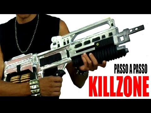 COMO FAZER RIFLE do KILLZONE STA52 REALISTA / PROPMAKER / COSPLAY / TUTORIAL COMPLETO