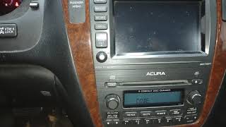 2005 ACURA MDX COMO OBTENER  NUMERO DE SERIE Y CODIGO DEL RADIO (HOW TO GET RADIO SERIAL #. & CODE)