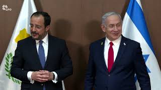 ראש הממשלה בנימין נתניהו נפגש עם נשיא קפריסין ניקוס כריסטודולידיס (עדכוני משרד ראש הממשלה) - התמונה מוצגת ישירות מתוך אתר האינטרנט יוטיוב. זכויות היוצרים בתמונה שייכות ליוצרה. קישור קרדיט למקור התוכן נמצא בתוך דף הסרטון