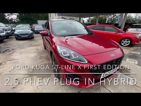 2020 20 FORD KUGA 2.5 PHEV PLUG IN HYBRID ST-LINE  FIRST EDITION IN LUCID RED 6000 MILES