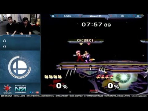 CCC Weekly [4/6/16] - Knubs. (Luigi) vs. IRS (Fox) - SSBM - Winner's R3