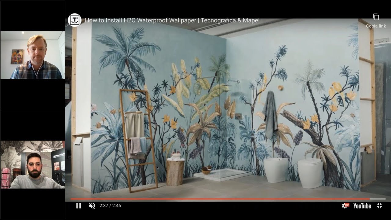 (EN) Tecnografica & Mapei - How to perfectly install waterproof wallpaper H2O