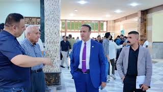 Follow-up by the Dean of the Engineering Technical College on the progress of the final examinations inside the examination halls.