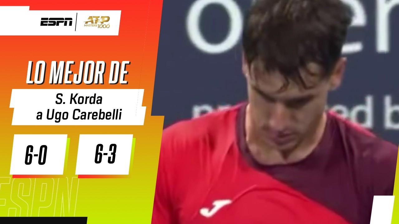 UGO CARABELLI ESTUVO LEJOS DE SU RIVAL Y QUEDÓ ELIMINADO EN MIAMI | RESUMEN